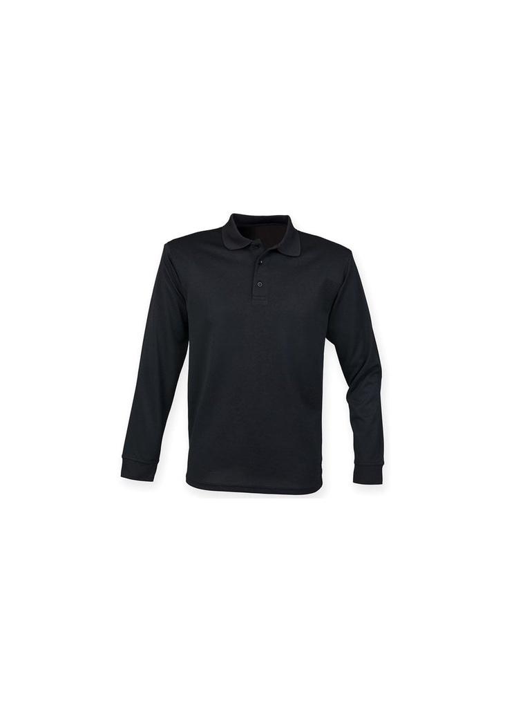 Henbury Long Sleeve Coolplus® Polo Shirt HB478