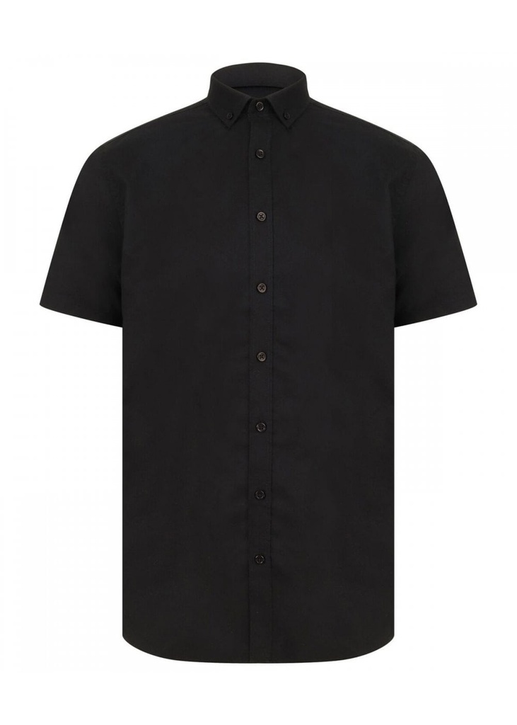 Henbury Modern Short Sleeve Oxford Shirt HB517