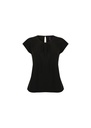 Henbury Women's Pleat Front Short Sleeve Blouse HB597
