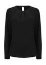 Henbury Womens Pleat Front Long Sleeve Blouse HB598