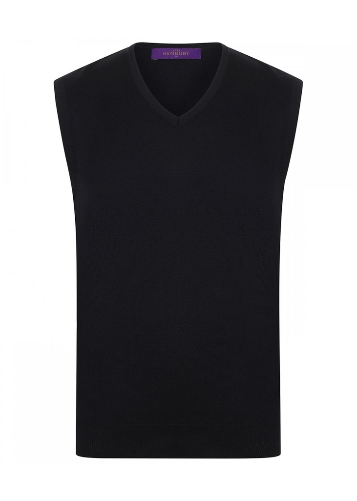 Henbury Sleeveless V Neck Jumper HB724