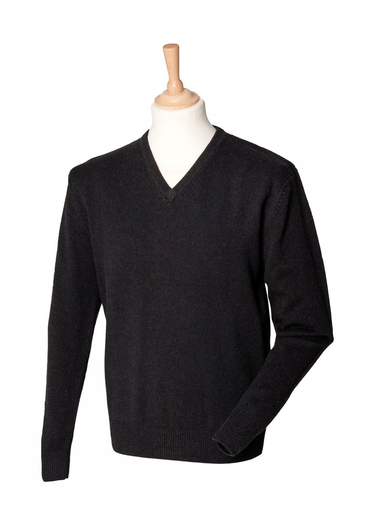 Henbury Lambswool V Neck Jumper HB730