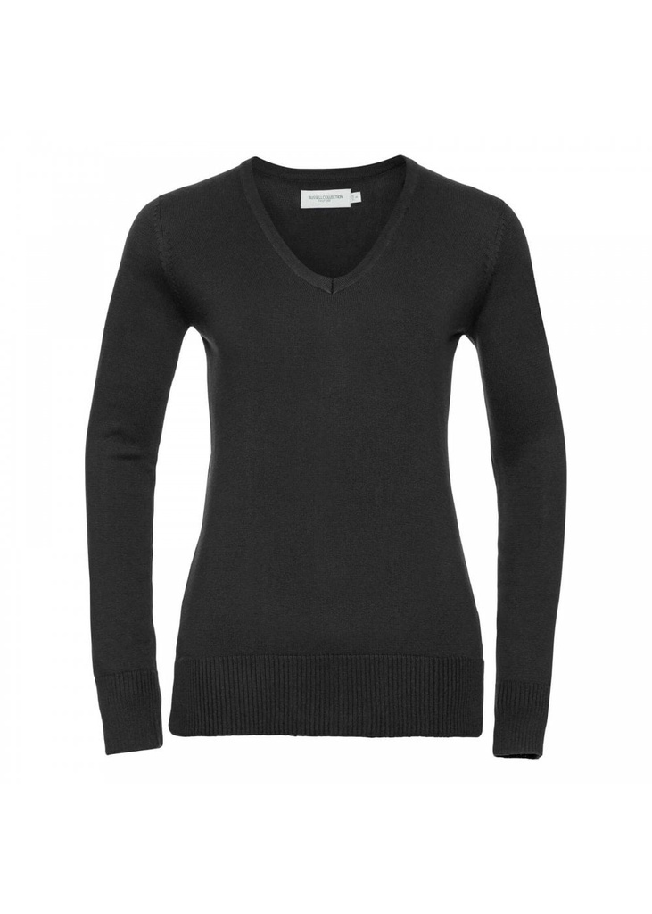 Russell Ladies V-Neck Knitted Pullover R710F