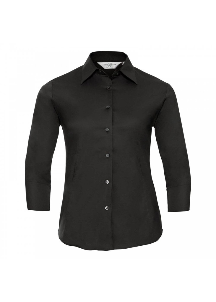 Russell Collection Ladies 3/4 Sleeve Fitted Stretch Shirt R946F