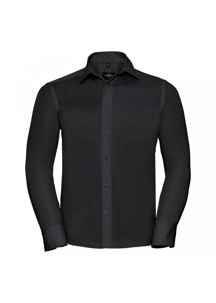 Russell Collection Mens Long Sleeve Tailored Ultimate Non-Iron Shirt R958M