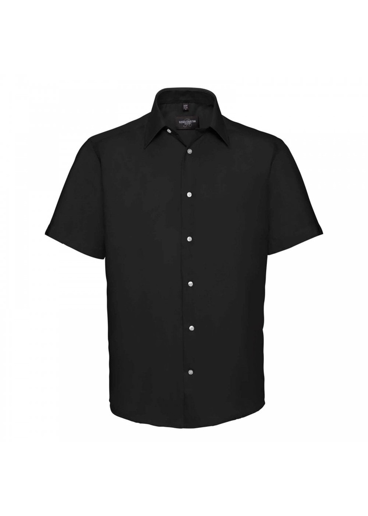 Russell Collection Mens Short Sleeve Tailored Ultimate Non-Iron Shirt R959M