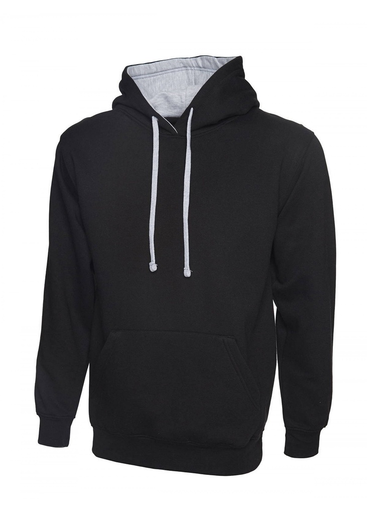 Uneek Contrast Hooded Sweatshirt UC507