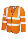 Uneek Long Sleeve Safety Waist Coat UC802