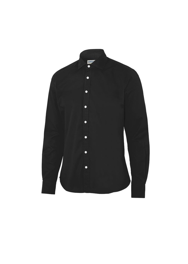 Cottover Mens Twill Slim Fit Long Sleeve Shirt 141048
