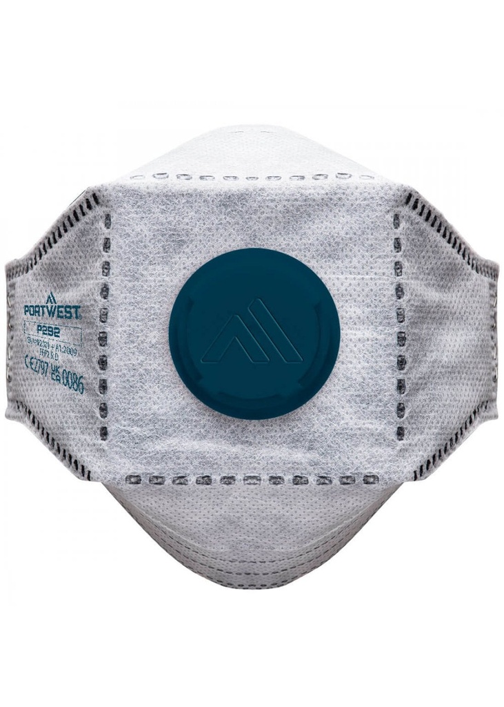 Portwest EAGLE FFP2 Valved Carbon Fold Flat Respirator (Pk10) P292
