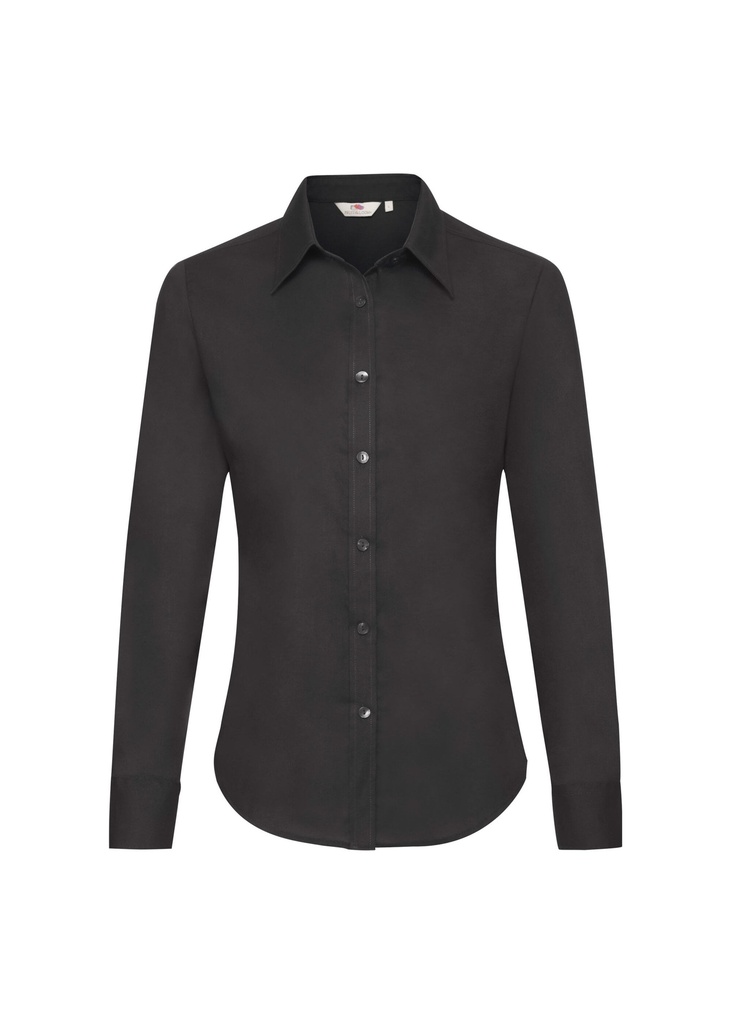 Fruit Of The Loom Ladies' Long Sleeve Oxford Shirt 65114L