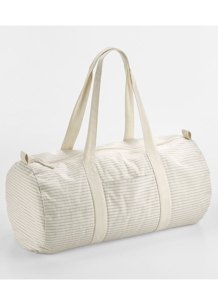 Westford Mill Striped Organic Cotton Barrel Bag W258