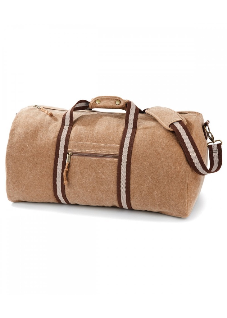 Quadra Vintage Canvas Holdall QD613