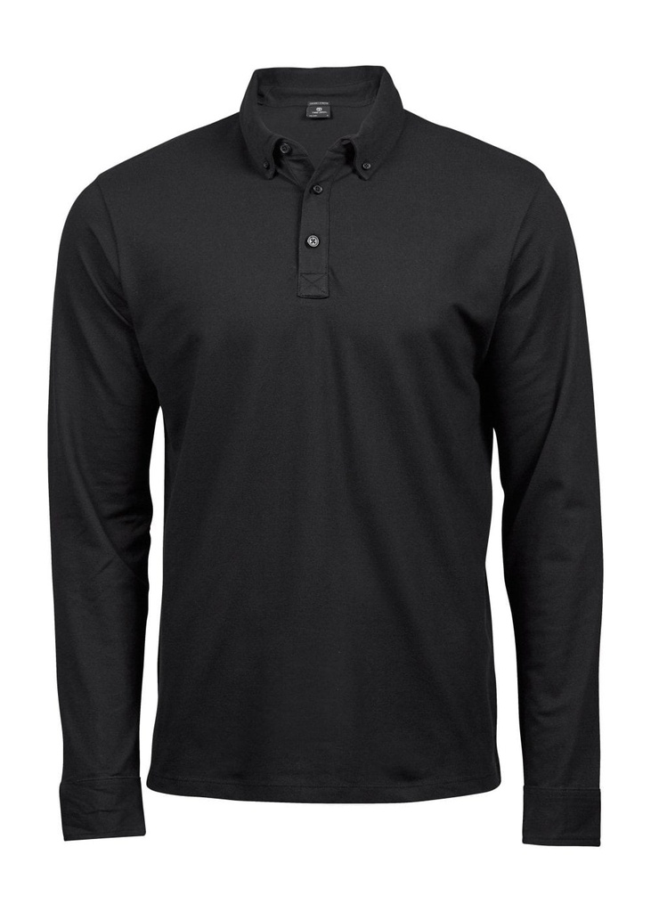 Tee Jays Mens Fashion Long Sleeve Luxury Stretch Polo TJ1412