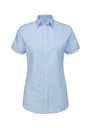 Disley Elsa Checked Oxford Short Sleeve Uniform Blouse DS_EL50SS