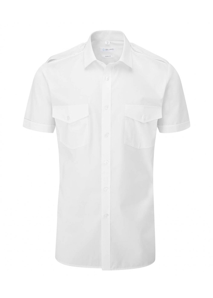 Disley Slim Fit Pilot Short Sleeve Shirt DS_HP139SF