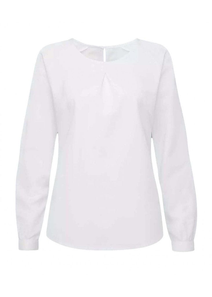 Disley Molly Round Neck Long Sleeve Work Blouse DS_ML50LS
