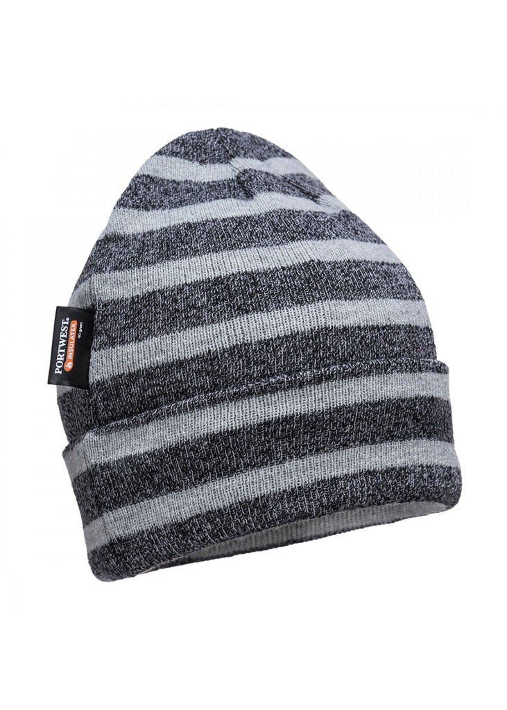 Portwest Striped Insulated Knit Cap, Insulatex Lined B024