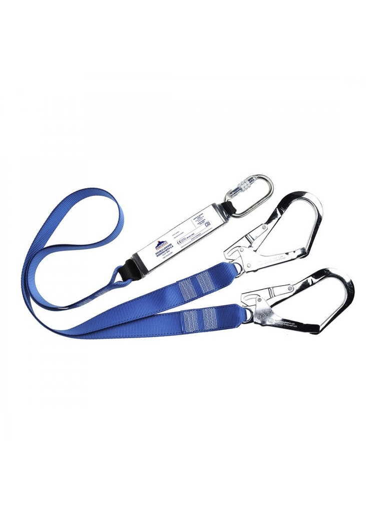 Portwest Double Lanyard Webbing With Shock Absorber FP51