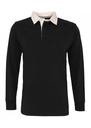 Asquith & Fox Men's Classic Fit Long Sleeved Vintage Rugby Shirt AQ040