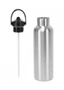 TriDri Vacuum gym sports water bottle with flip-up straw TR700