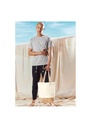Westford Mill Jute Base Canvas Shopper W450