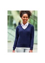 Russell Ladies V-Neck Knitted Pullover R710F