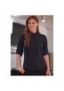 Henbury Women's Mandarin Shirt With Roll-Tab Sleeve HB593