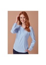 Henbury Womens Pleat Front Long Sleeve Blouse HB598