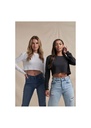 AWDis Just T's Womens Long Sleeve Cropped T JT016